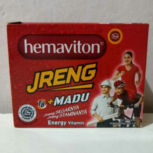 HEMAVITON JRENG T8 + MADU 1 PACK ISI 10 SACHET