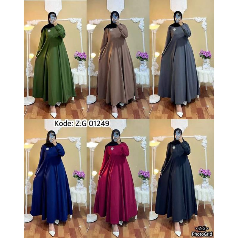 Gamis Polos Mayung Voxy Premium