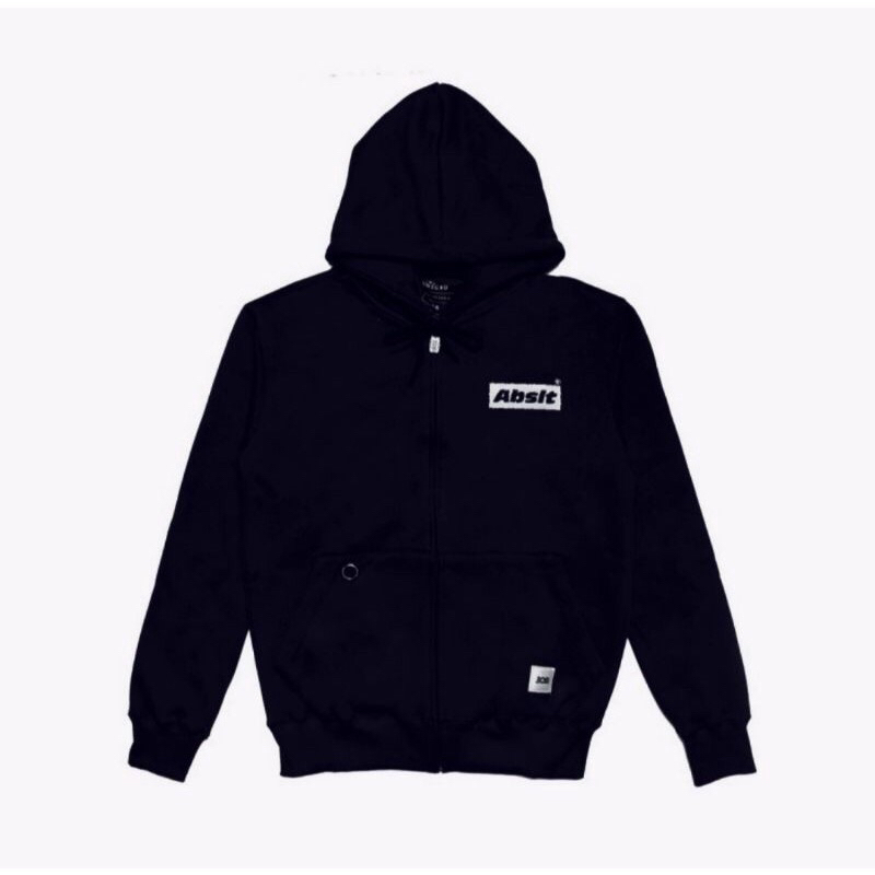 308 Absltunscrd Zipper Hoodie Abslt Black