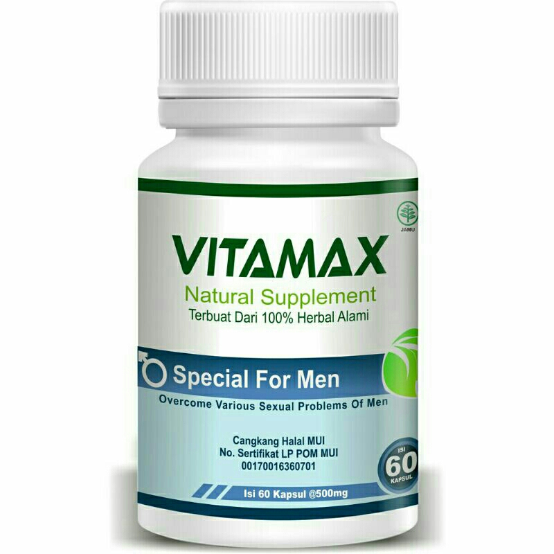 VITAMAX OBAT HERBAL KUAT DAN TAHAN LAMA SERTA PANJNG DAN BESAR ASLI 100% ORIGINAL