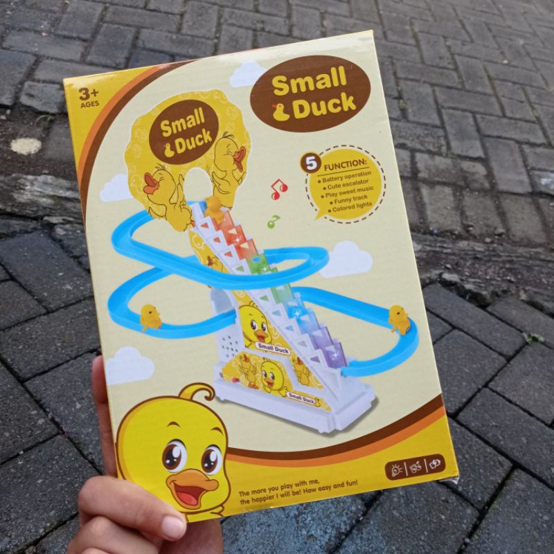 Small Duck Mainan bebek Slide lawucuu