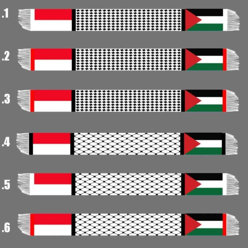 SYAL PALESTINA RAJUT MANUAL | SCRAF PALESTINE | MURAH min 100pcs