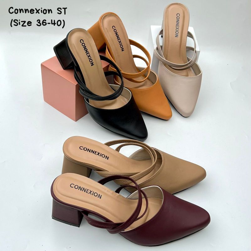 SEPATU HEELS CONNEXION ST ORIGINAL | SEPATU KERJA WANITA BRAND MATAHARI | SEPATU MURAH WANITA | FASH