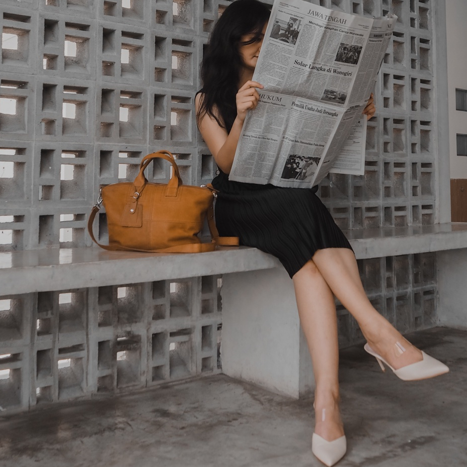 Leather Satchel Bag I Tas Jinjing & Selempang Kulit Wanita BUCINI Biyanti S