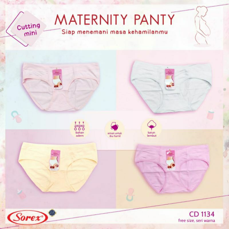 CELANA DALAM WANITA HAMIL.1134 SOREX ALL SIZE HARGA PER.3pcs dan PER.6pcs