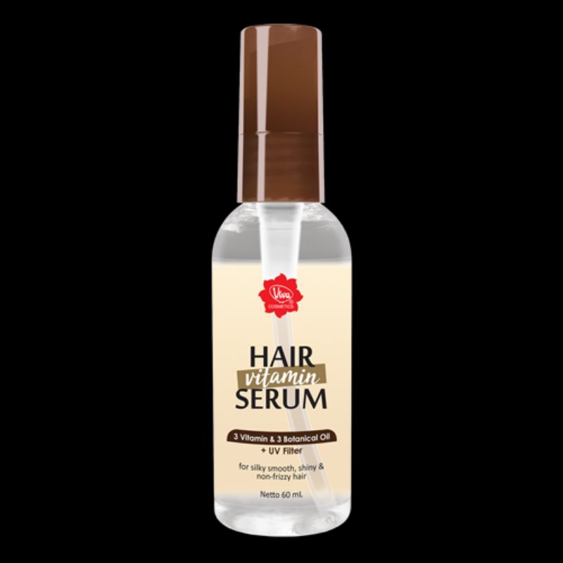 Hair Vitamin Serum Viva Merawat Batang Rambut Halus Lembut Tidak Kering Kusam Kasar Rusak Bercabang Pewarnaan Catok Lurus Keriting