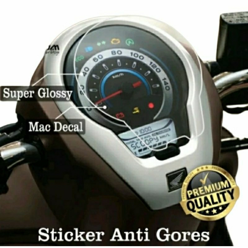 Stiker Antigores Spidometer New Scoopy 2020-2023 Bening