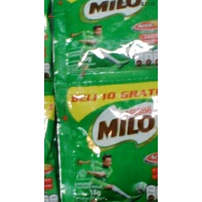 

milo activ go susu bubuk sachet 22gr renceng(10pc) milo serbuk