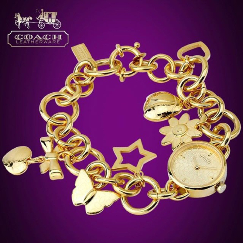 Coach Watch Bracelet Gold &amp; Silver