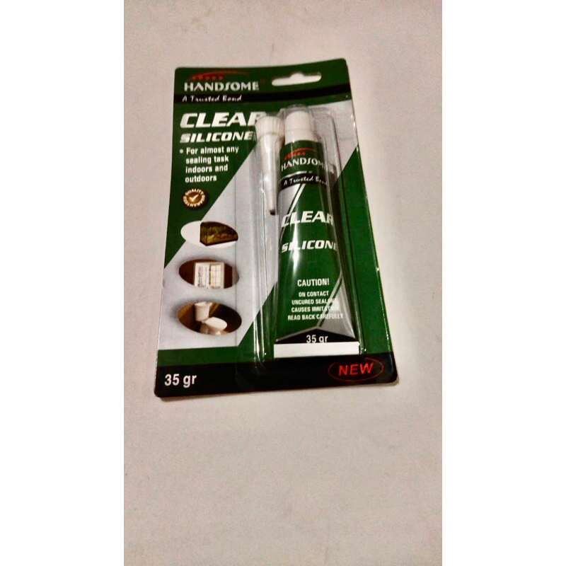 LEM KACA HANDSOME ODOL / CLEAR SILICONE HANDSOME 35GR 85GR