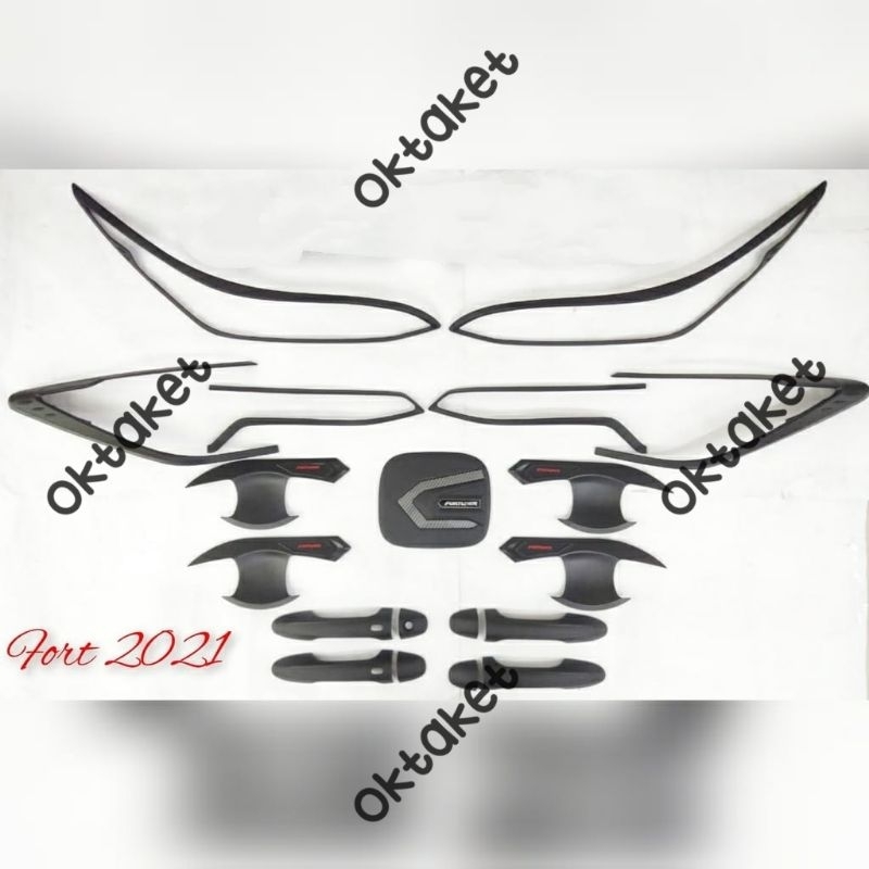 paket lengkap Fortuner 2021 2022 2023 Gr Sport garnish depan belakang outer handle tank cover