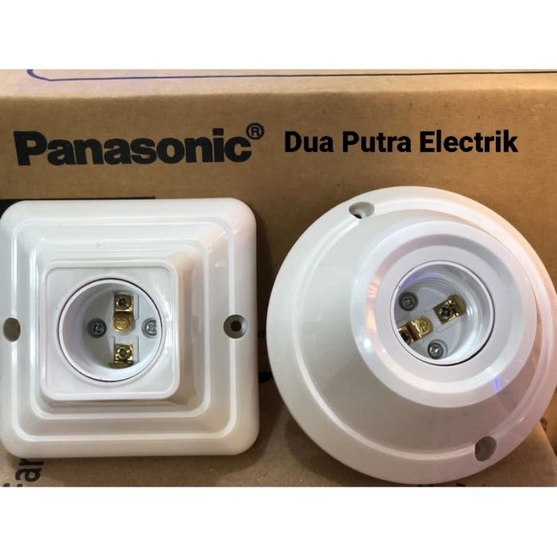 Fitting Lampu/rumah lampu Panasonic Kotak / Bulat