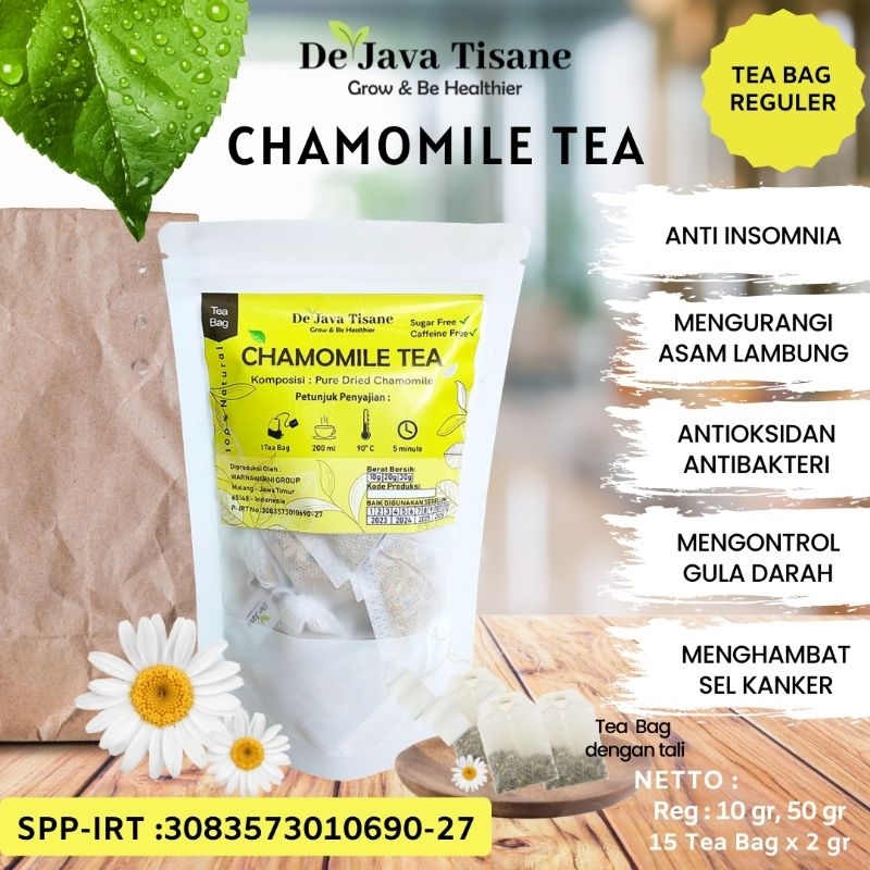 

Chamomile Tea Teh Bunga Kamomil Celup ( 30 gr ) Tea Bags