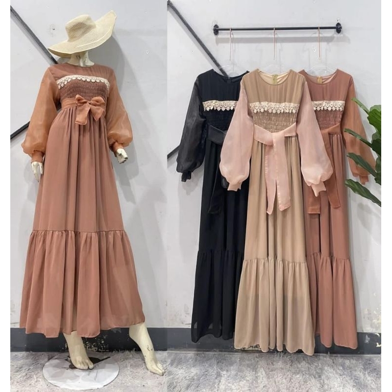 Amika Dress, gamis mewah, dress murah, gamis pesta, dress lebaran, gamis papermea, dress kondangan, 