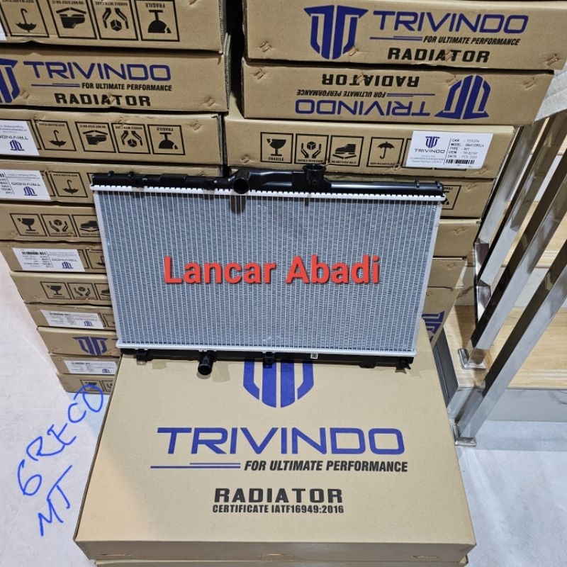 Radiator Toyota Corolla Great Corolla All New Manual Greco Tahun 1992 Sampai 2000 High Quality