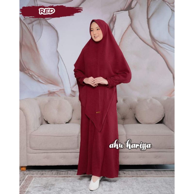 SET GAMIS NURLIANI ORI AKU KARISSA DRESS MUSLIMAH KEKINIAN GAMIS SYARI LEBARAN TERBARU