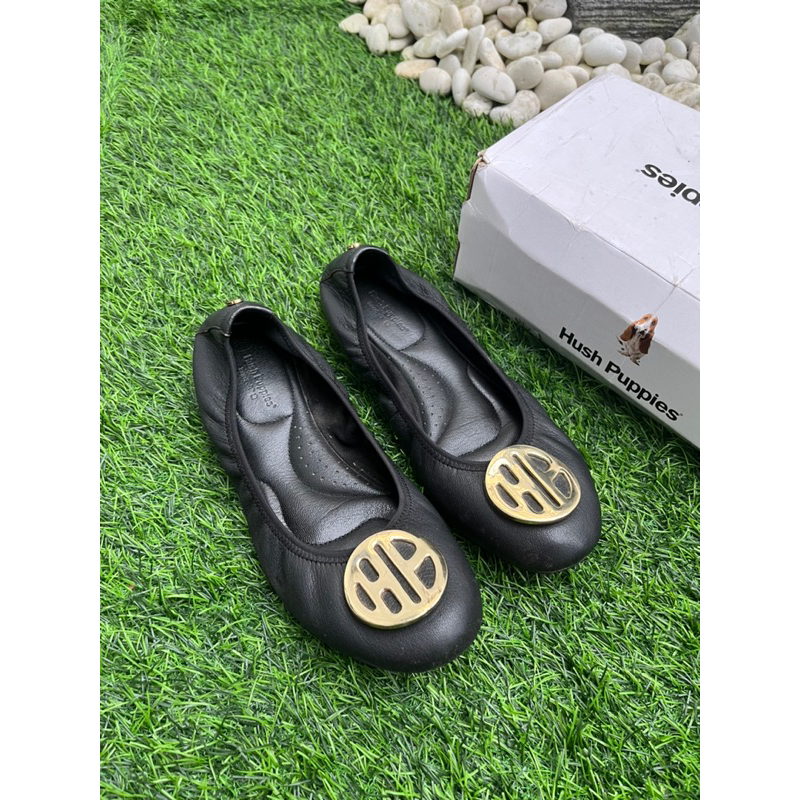 Preloved Flatshoes Hush Puppies Samantha II Black Size 39