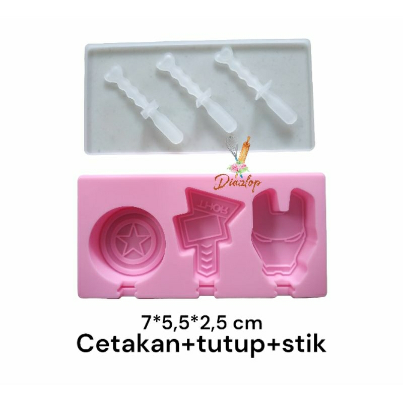 cetakan es krim silikon