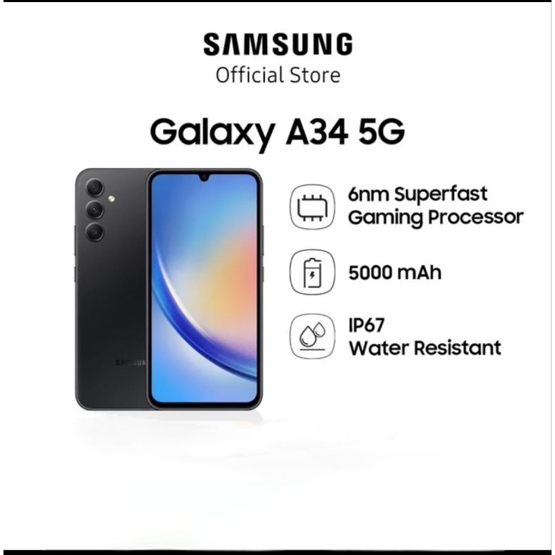 Samsung Galaxy A34 5G 8/256 8/128 Garansi Resmi