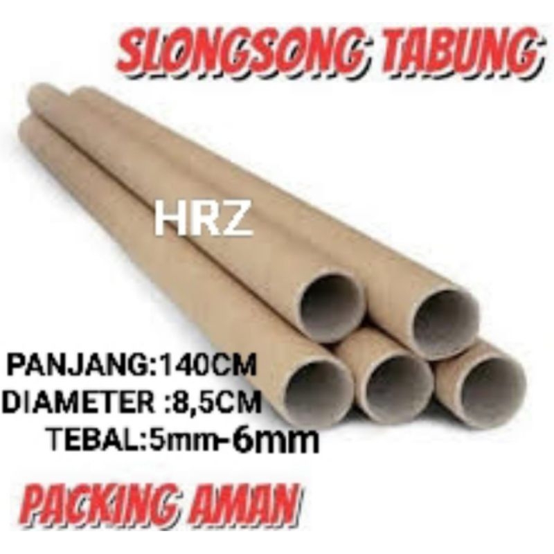 Tabung karton paper core cones 140cm selongsong kardus packing bobin