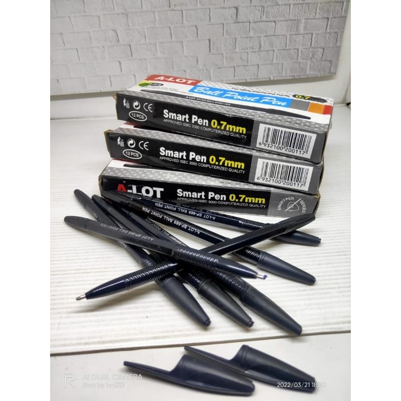 

pulpen/bulpen/ballpoint/pena A-LOT black ink pen 0.7/1 pack/12pcs