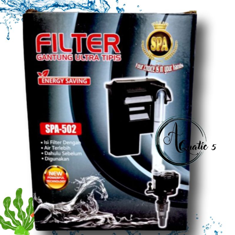 PROMO MURAH Pompa Aquarium aquascape filter gantung Hang On Filter SPA 502