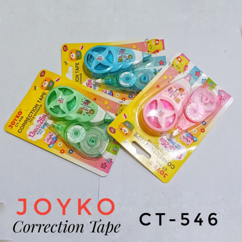 

Correction Tape Joyko CT-546 13m(2×)/Tipe X Pita Kertas