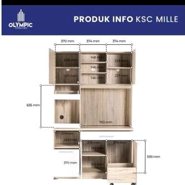 lemari dapur kichen set KSC mille olympic