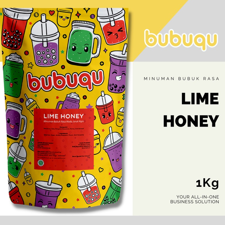 

Bubuqu Powder Drink Lime Honey - Bubuk Minuman Jeruk Nipis Madu 1 Kg