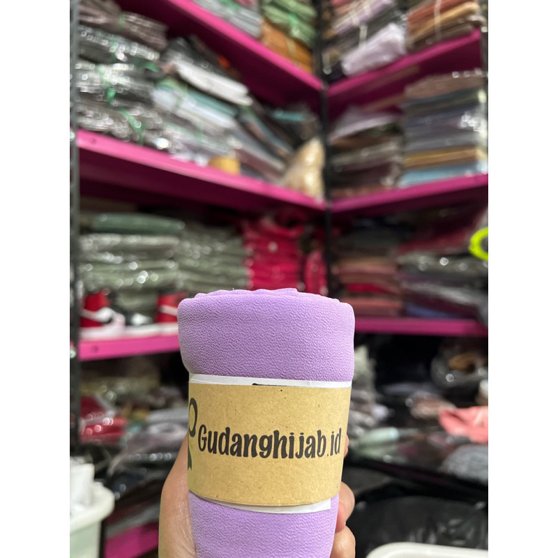 Pashmina Ceruty Lilac Pashmina Ceruty Baby Doll Premium Lilac •lilac•