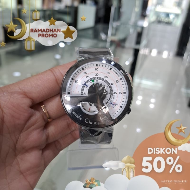Alexandre Christie AC 8516 AC8516 yang Jam Tangan Pria Leather Strap Original & Garansi Resmi 1 Tahu