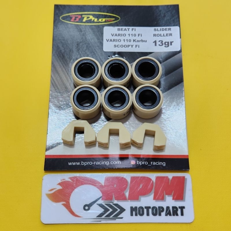 Roller Loller Slider Piece Slider Beat Fi / Vario 110 Karbu Fi / Scoopy Fi BPro Racing