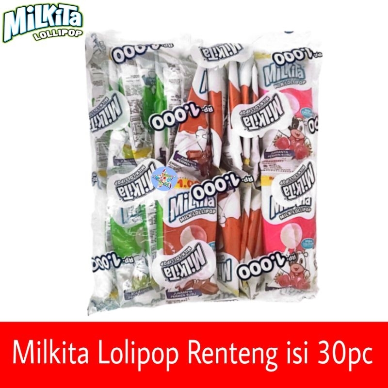 

Milkita lolipop renteng isi 30pc/pak