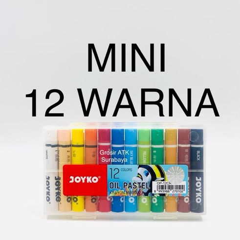 

Crayon / Krayon / Oil Pastel TiTi Joyko 12 Warna Mini