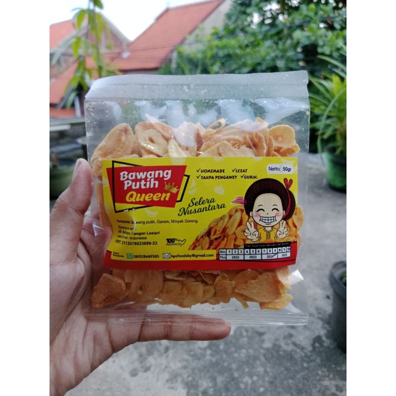 

Bawang Putih Goreng 20gr /Bawang Putih Goreng Asli