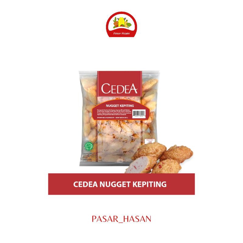 

500gr Naget Kepiting / Crab Nugget Cedea | Frozen Food | Pasar Hasan