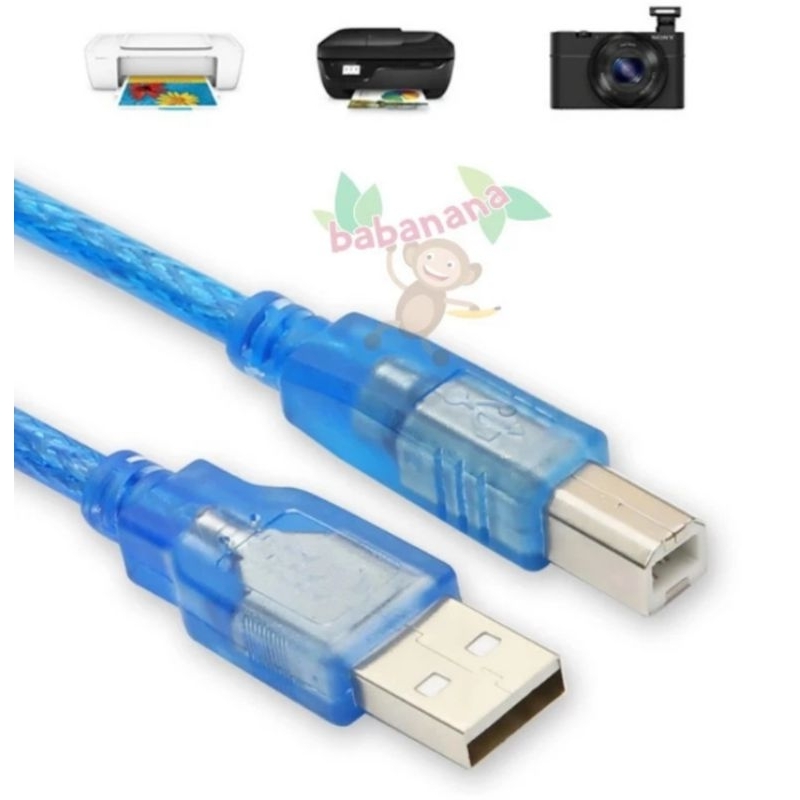 KABEL USB 2.0 PRINTER 3 METER BIRU HIGH QUALITY CABLE CONNECTOR