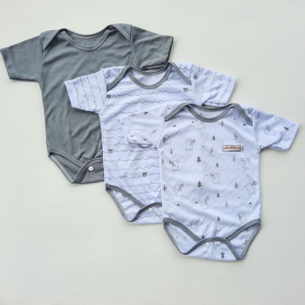 isi 3 Potong Jumper Bayi Kekinian Jumpsuit Baby Newborn Terbaru Murah