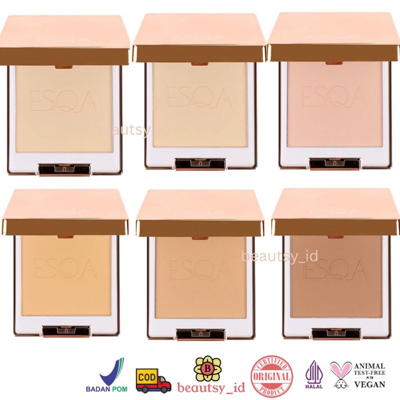 Esqa Flawless Powder Foundation Original - Bedak Padat