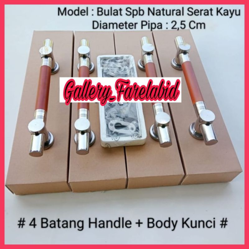 Handle Pintu Rumah Stainless Stell 33 Cm Set Kunci Gagang Pintu Kupu Tarung Pegangan Tarikan Pintu Minimalis