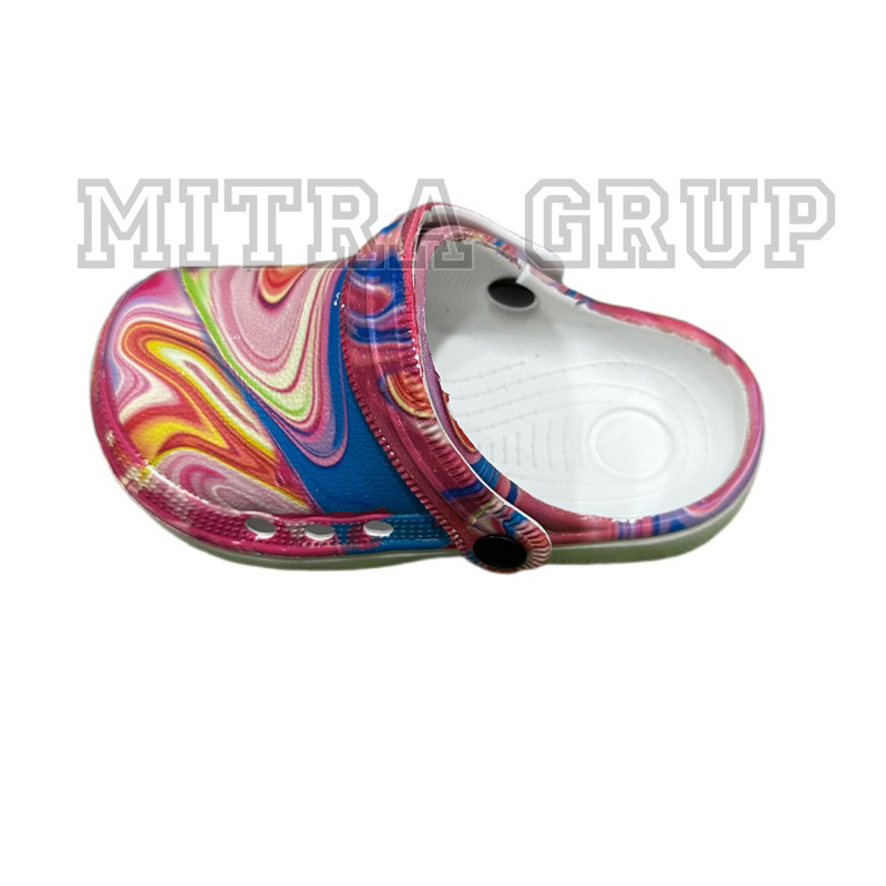 Sandal Kodok Anak Laki Perempuan Size 19-35/Sandal Baim Motif Daun Size Anak Promo Sen