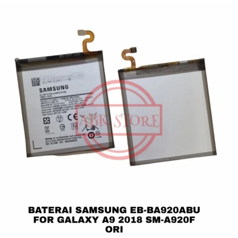 BATTERY BATRAI BATRE BATERAI SAMSUNG A920 A920F A9 2018 ORIGINAL