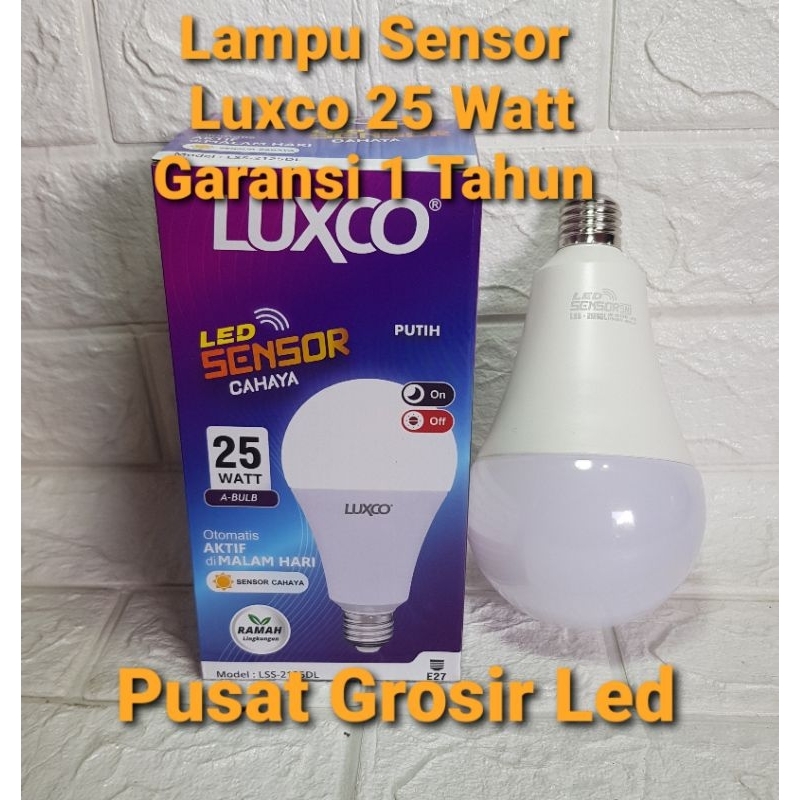 Lampu Light Sensor Luxco 25 Watt Garansi 1 Tahun / Lampu Sensor Cahaya Luxco 25 watt