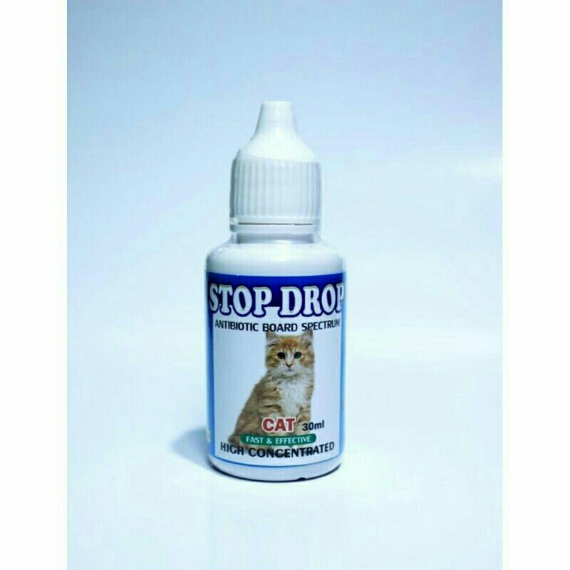 STOP DROP - ANTIBIOTIK KUCING DEMAM TERKENA VIRUS DAN BAKTERI
