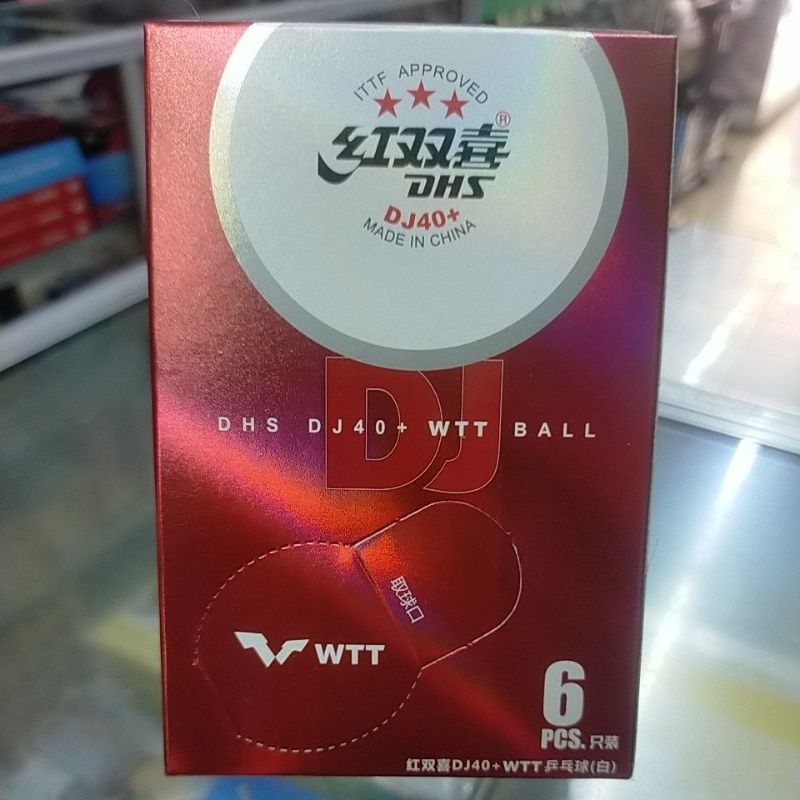 RB BOLA TENIS MEJA DHS DJ40+ WTT / BOLA PINGPONG DHS DJ40+ WTT (DHS DJ40+ WTT 3 STAR) - ORIGINAL DHS