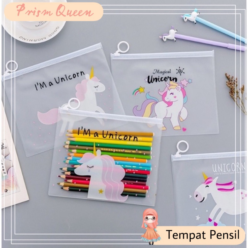 

Tempat Pensil Unicorn / Tempat Pensil / Tempat Pensil Zipper Bag / Wadah Pensil Resleting