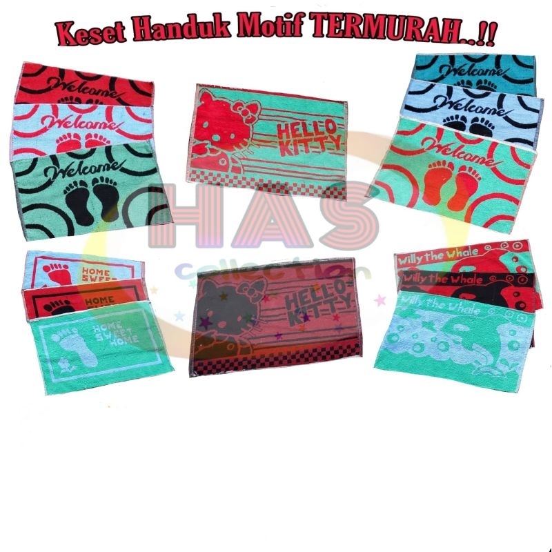 KESET HANDUK MOTIF / KESET HANDUK POLOS