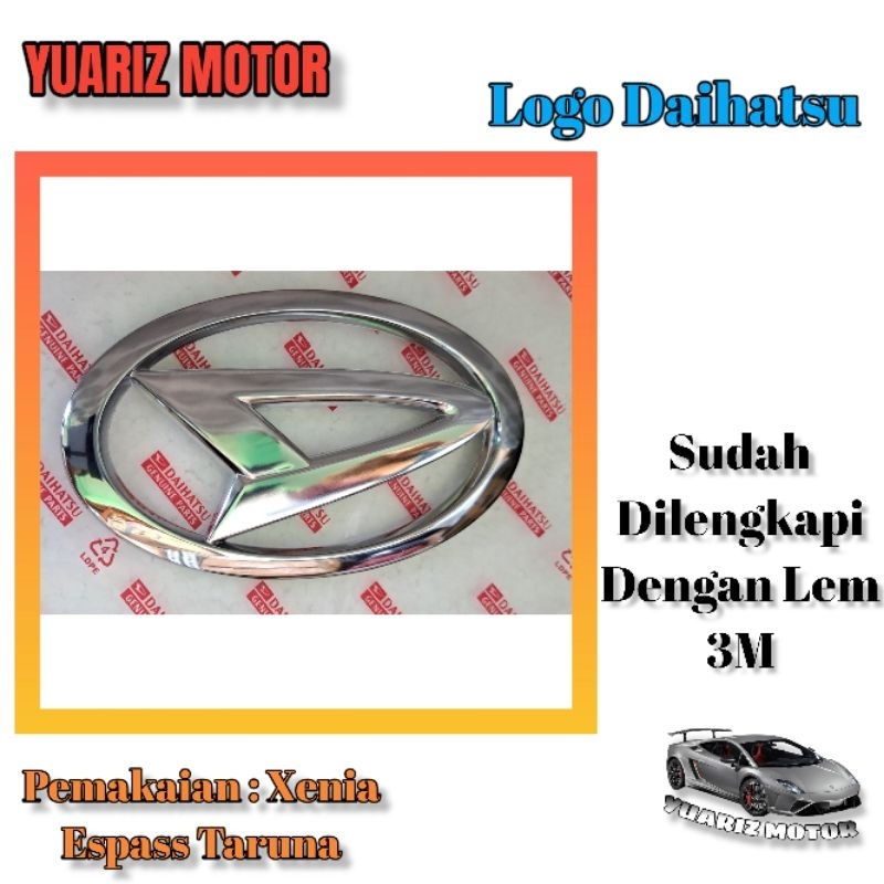 EMBLEM LOGO DAIHATSU XENIA ESPASS TARUNA ORIGINAL
