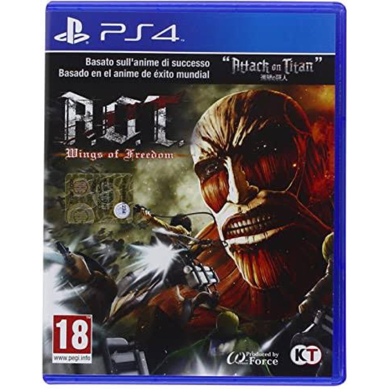 Attack on Titan PS4 Kaset Attack on Titan Wings of Freedom Playstation PS 4 5 CD BD Game Games Aot attacks on titans mainan gim original ori asli attackontitan attackontitans