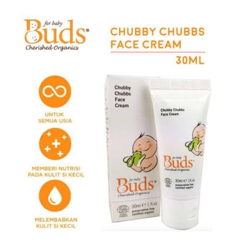 Buds Chubby Chubby Face Cream 30ml / Cream Wajah Bayi